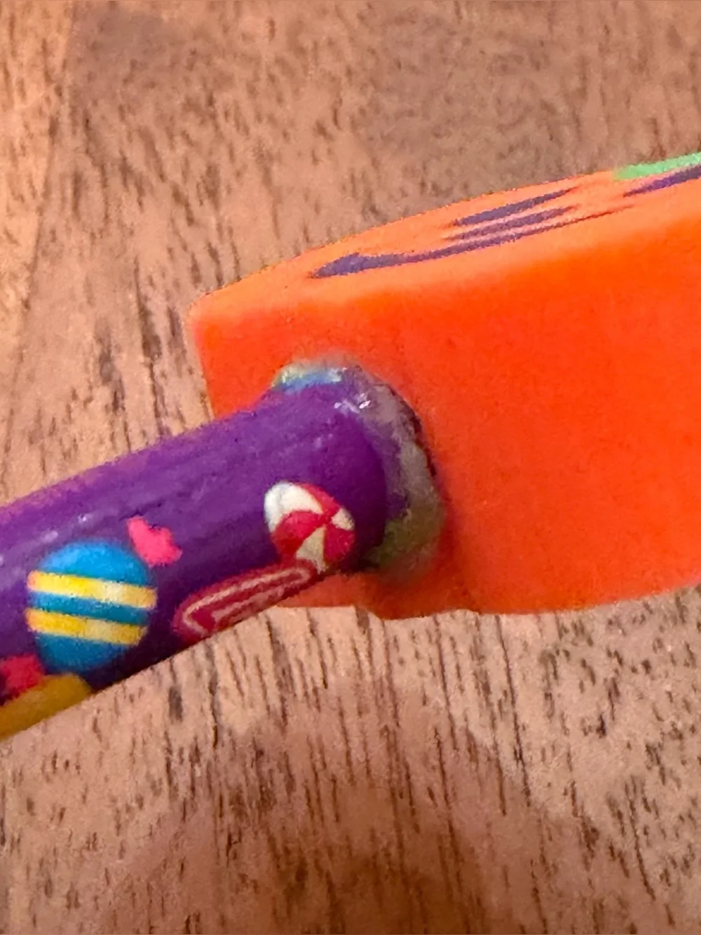 Vintage Lisa Frank Halloween Pencils Lot 7 Giant Eraser Toppers Rare 90s School